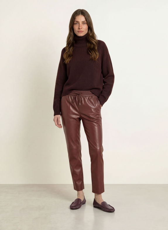 Juvia Rollkragenpullover RIKE DUNKELBRAUN