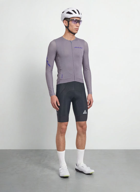 MAAP Cyklistický dres EMERGE TMAVĚ ŠEDÁ / MODRÁ