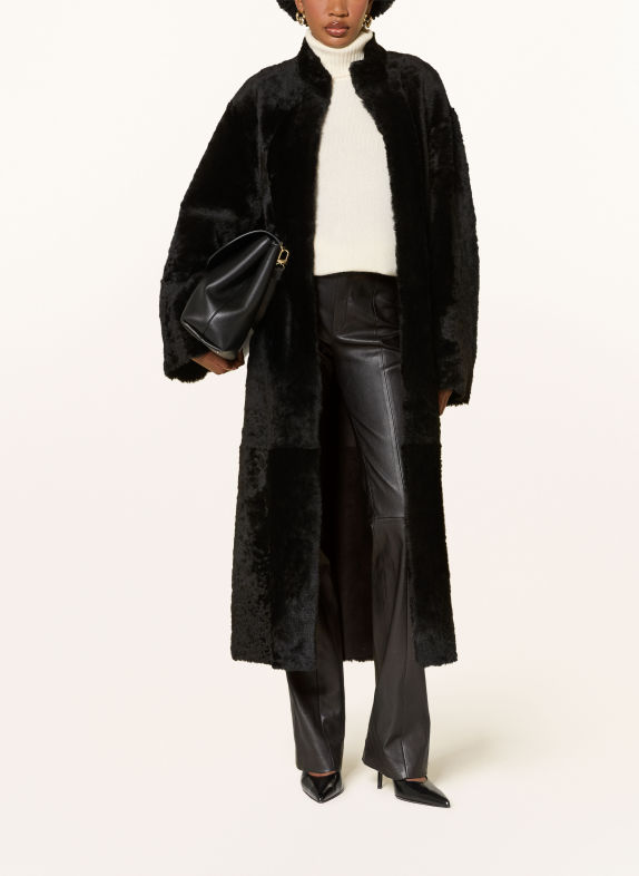 STOULS Pantalon en cuir ICHAM NOIR