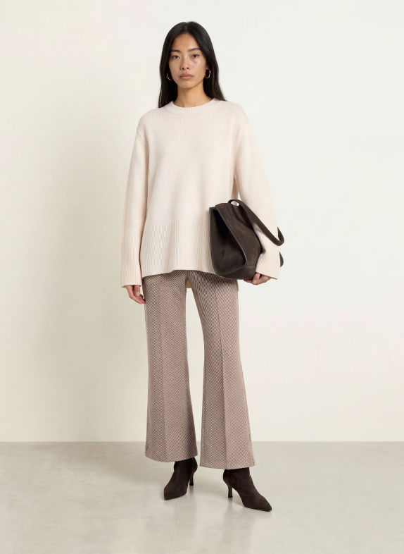 ICHI Marlenehose IHKATE BRAUN / CREME