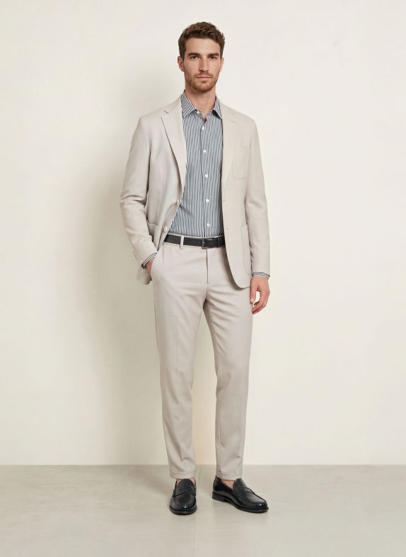 BOSS JOE Regular Fit Shirt DARK GREEN / WHITE