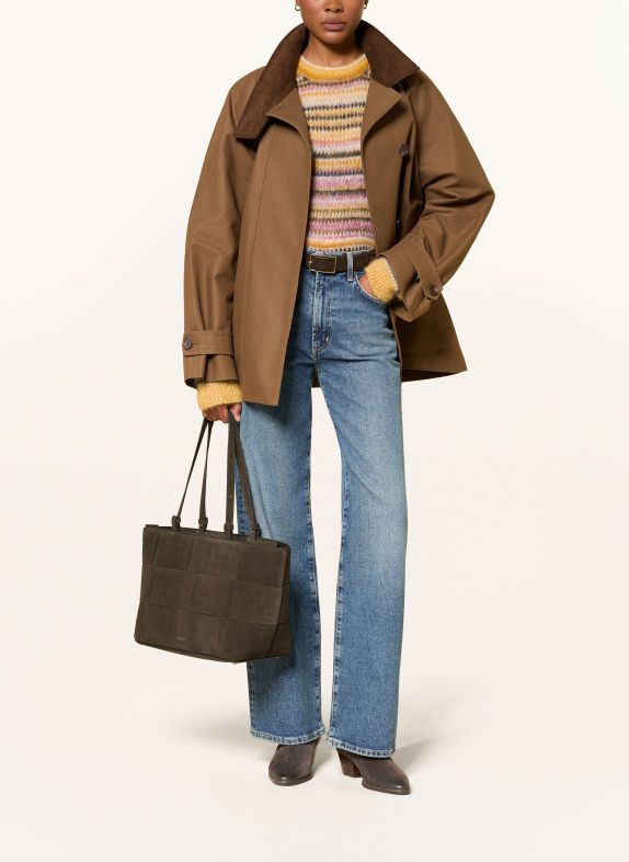 DEMELLIER sac de courses MARRON