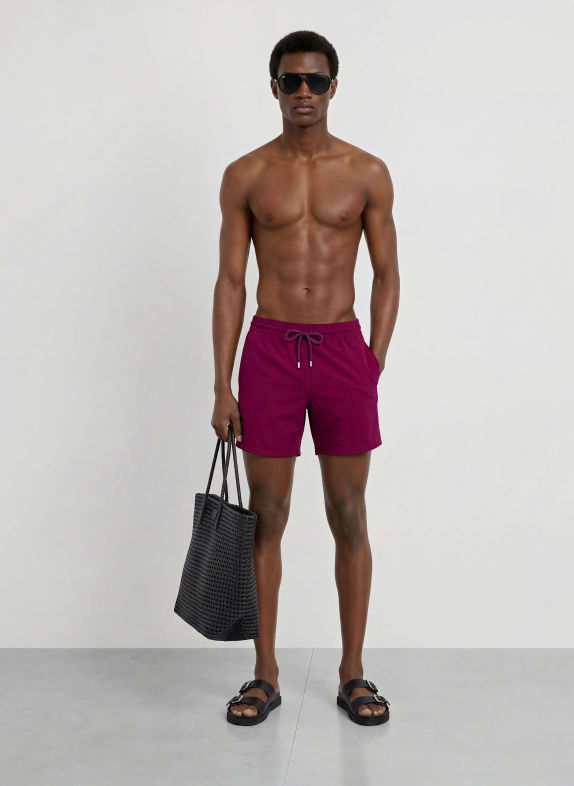 VILEBREQUIN Badeshorts SOLID FUCHSIA