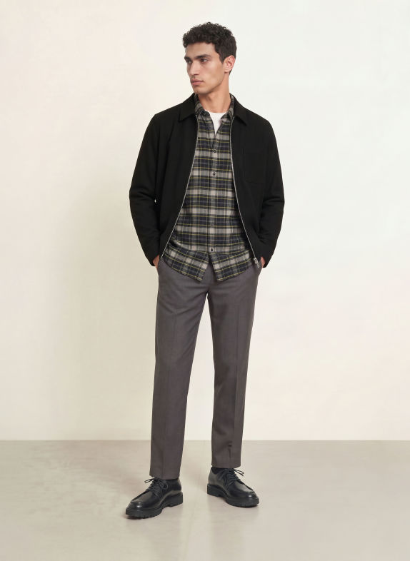 ALBERTO Chino LUIS coupe large GRIS FONCÉ