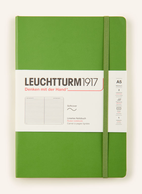 LEUCHTTURM1917 Carnet MEDIUM À COUVERTURE SOUPLE VERT