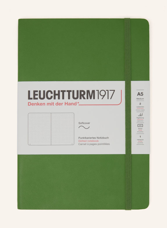 LEUCHTTURM1917 Notizbuch MEDIUM SOFTCOVER GRÜN