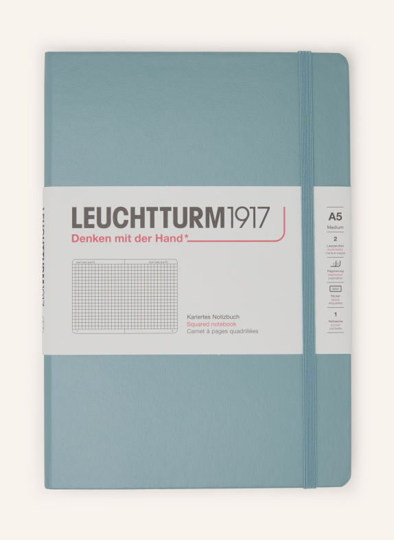 LEUCHTTURM1917 Notizbuch MEDIUM HARDCOVER BLAUGRAU