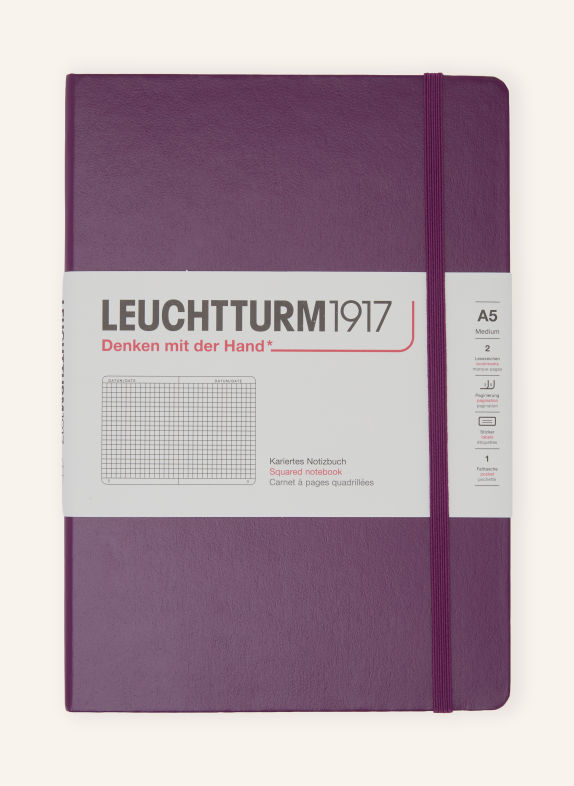LEUCHTTURM1917 Notizbuch MEDIUM HARDCOVER DUNKELLILA
