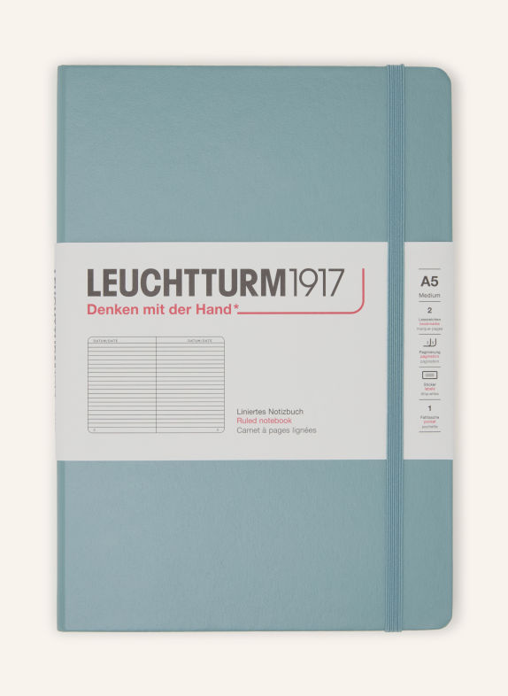 LEUCHTTURM1917 MEDIUM notebook BLUE GRAY