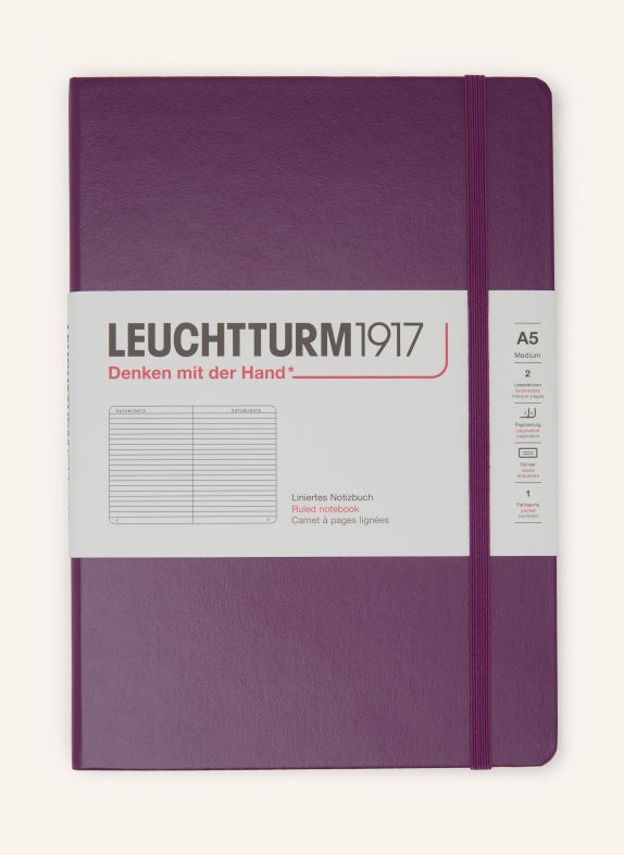 LEUCHTTURM1917 MEDIUM notebook DARK PURPLE