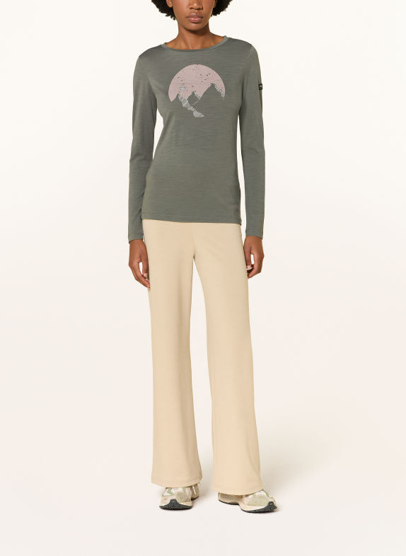 super.natural Longsleeve GONDOLA met merinowol DONKERGRIJS