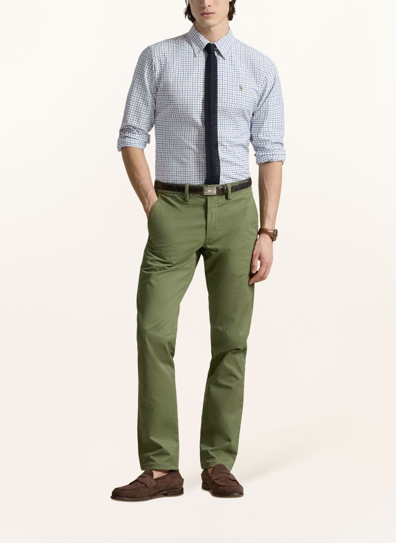 POLO RALPH LAUREN Hemd Custom Fit WEISS / BLAU / SCHWARZ