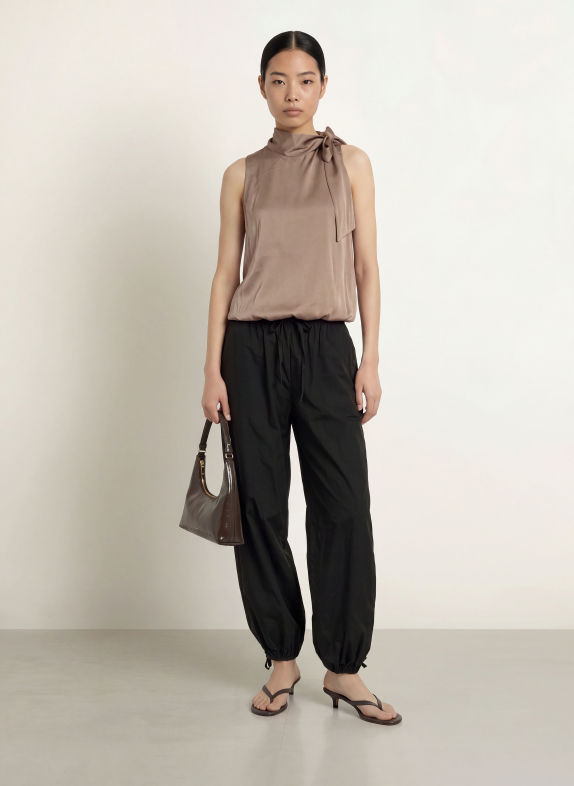 NEO NOIR Satintop VEDA mit Schluppe TAUPE