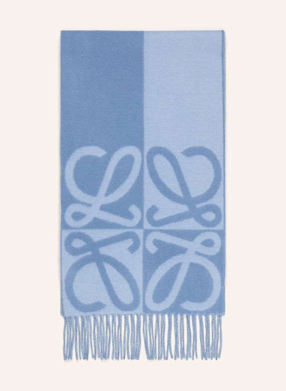 LOEWE szalik JASNONIEBIESKI / NIEBIESKI