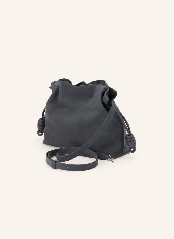 LOEWE Clutch FLAMENCO MEDIUM DUNKELGRAU / SILBER