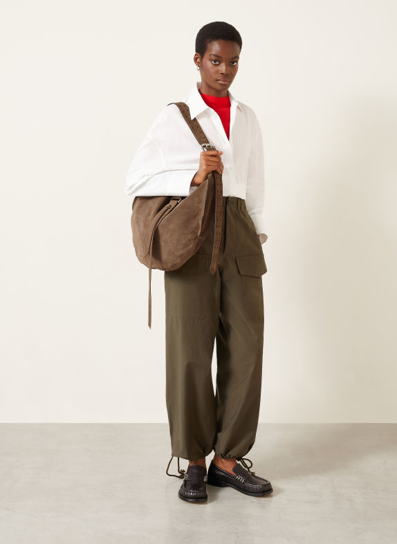 RADICA STUDIO Sac à main SUNSET MAXI TAUPE / ARGENT