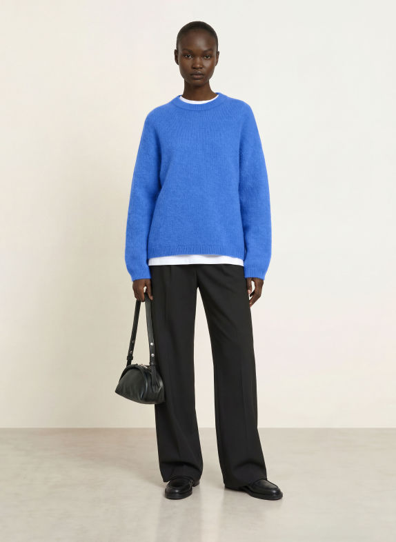 ARKET Pullover mit Alpaka BLAU