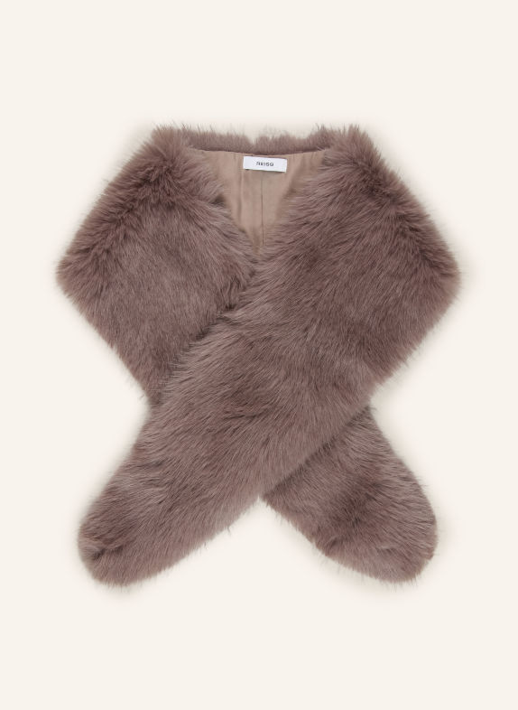 REISS Kunstbontkraag FLORA TAUPE