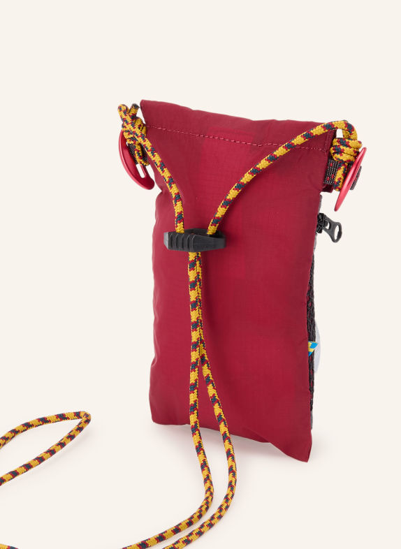 Klättermusen ALGIR LANYARD Crossbody bag DARK RED / DARK GRAY