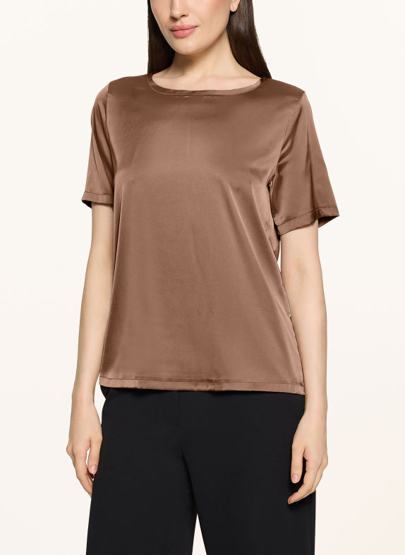 Betty Barclay Satin blouse BROWN
