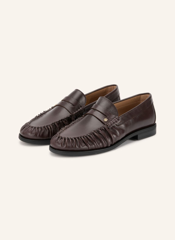 BOSS LYCIA Penny loafer DARK BROWN