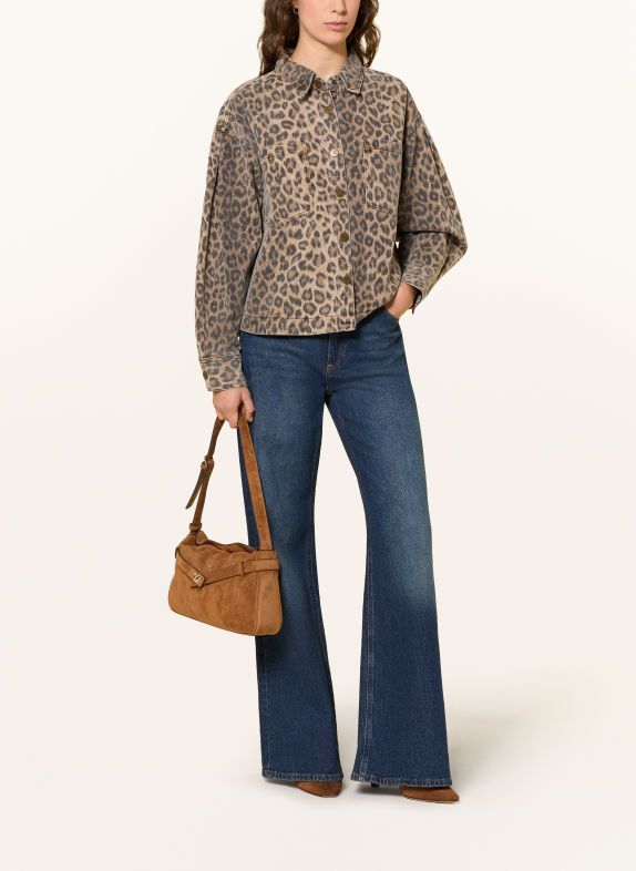 GUESS Umhängetasche ELLA COGNAC / GOLD