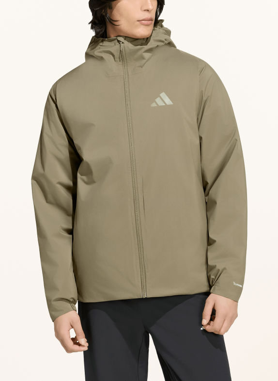 adidas TERREX Nepromokavá bunda MOUNTAIN ESSENTIALS KHAKI