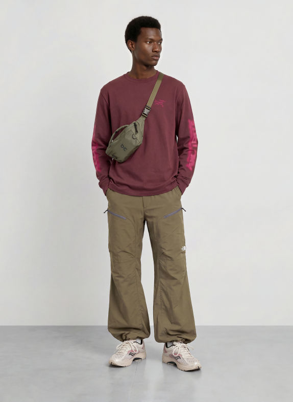 ARC'TERYX KRAGG Long-sleeve shirt DARK RED