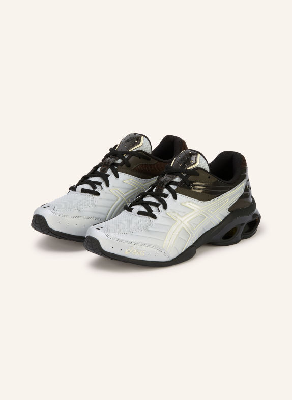 ASICS Sneakers GEL-KINETIC ARGENT / MARRON FONCÉ / JAUNE CLAIR