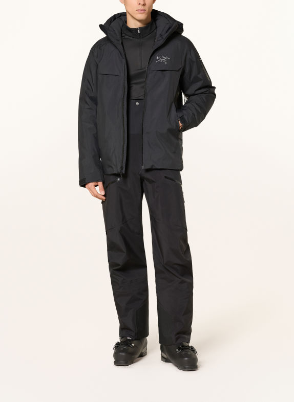 ARC'TERYX RUSH BIB Hardshell ski pants BLACK