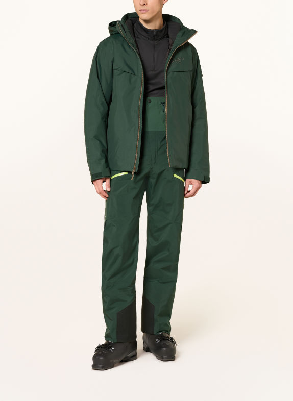 ARC'TERYX RUSH BIB Hardshell ski pants DARK GREEN