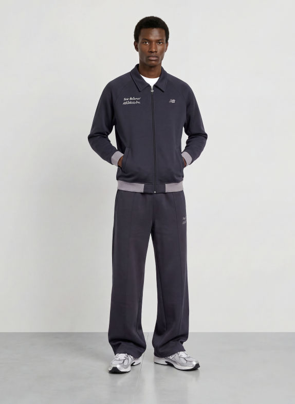 new balance Sweat zippé BLEU FONCÉ / GRIS