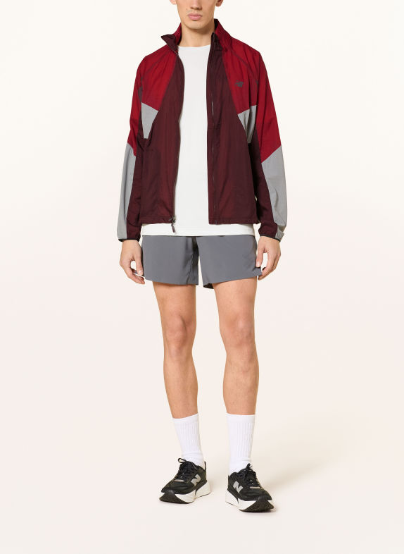 new balance Laufjacke RC DUNKELROT / BRAUN / HELLGRAU