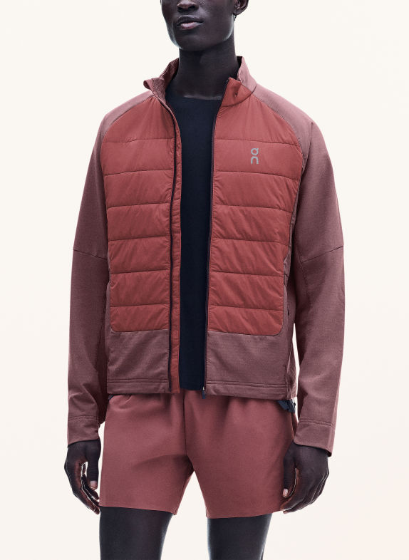 On WEATHER Hybrid running jacket DUSKY PINK