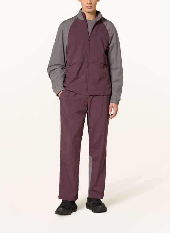 On Teplákové kalhoty ALL-DAY TMAVĚ FIALOVÁ / TMAVĚ ŠEDÁ