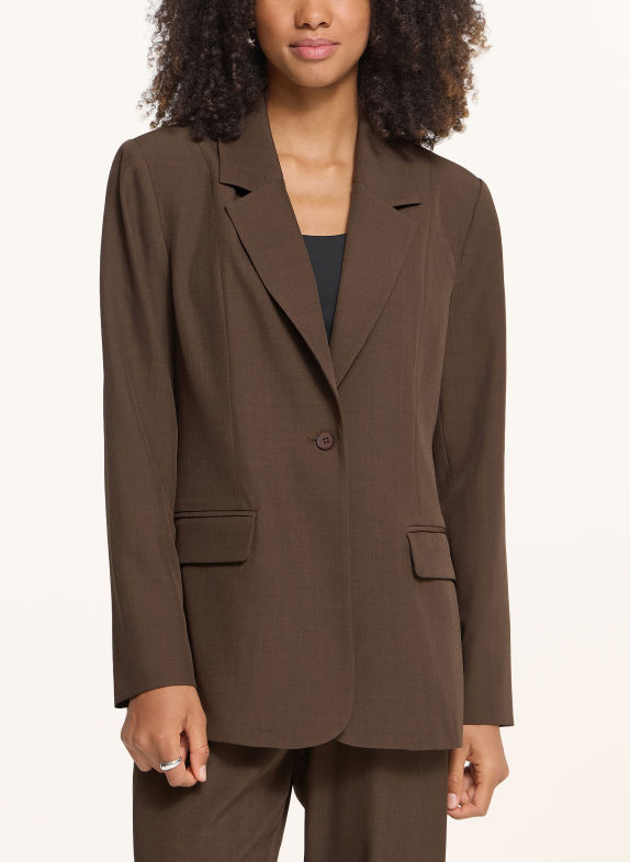ICHI IHFAVA Blazer DARK BROWN