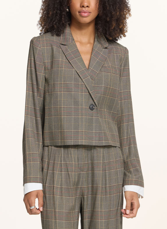 ICHI IHLAITO Blazer BEIGE / RED / BLACK