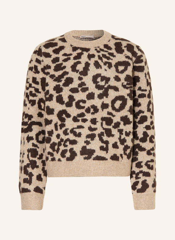 ONLY Pull MARRON CLAIR / MARRON FONCÉ