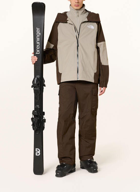 THE NORTH FACE BLIZZARDERY CARGO Hardshell ski pants DARK BROWN