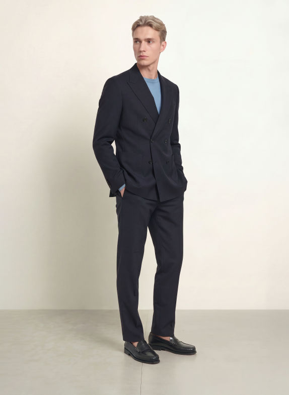 PAUL Spodnie garniturowe Slim Fit 680 NAVY