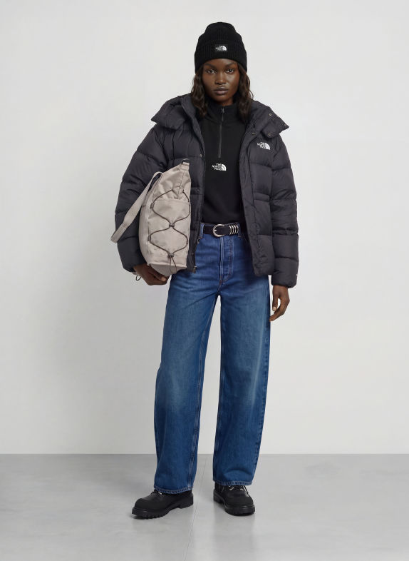THE NORTH FACE Oversized gewatteerde jas ZWART