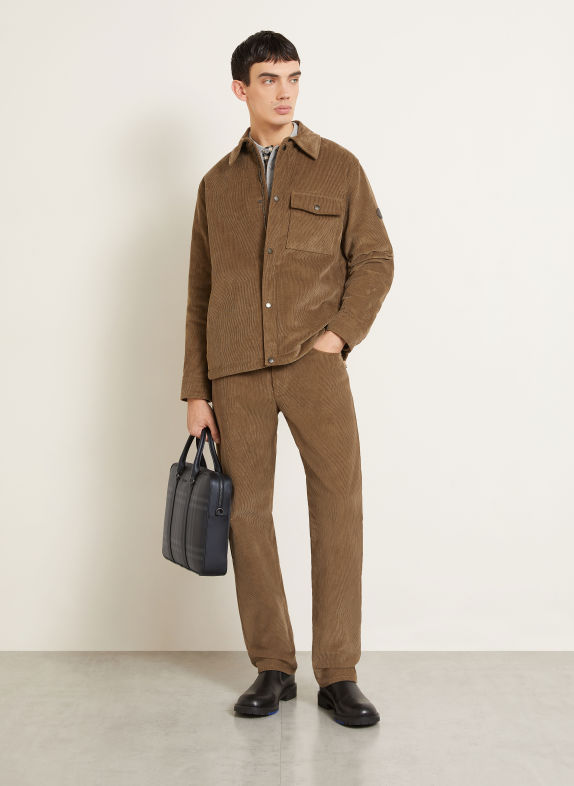 BURBERRY CITY CHECK Office bag BLACK / GRAY