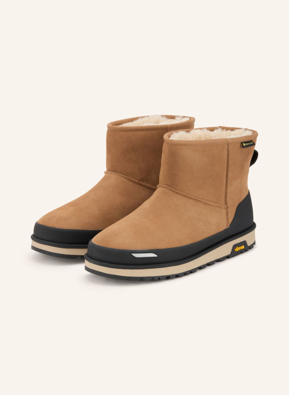 UGG Boots CLASSIC MINI LIGHT BROWN / BLACK