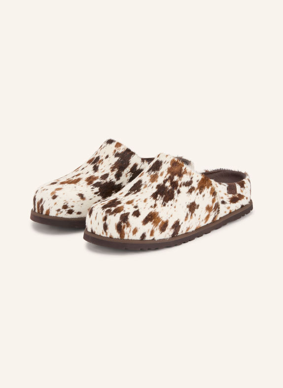 UGG OTZO WESTERN Slides CREAM / DARK BROWN / BROWN