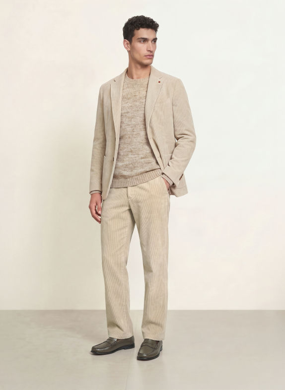 CG - CLUB of GENTS Anzugsakko Slim Fit aus Cord 22 BEIGE