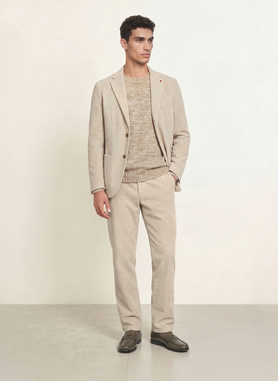 CG - CLUB of GENTS Pantalon CG OLE Relaxed Fit van corduroy 22 BEIGE