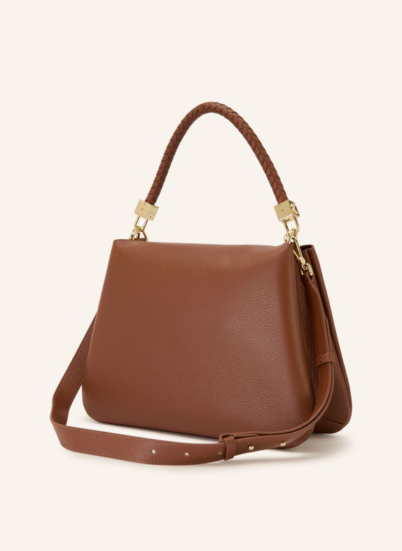 COCCINELLE Handtasche COGNAC / GOLD