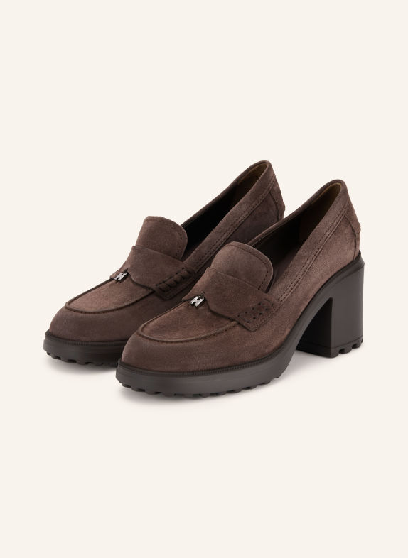 HOGAN Pumps H724 DARK BROWN