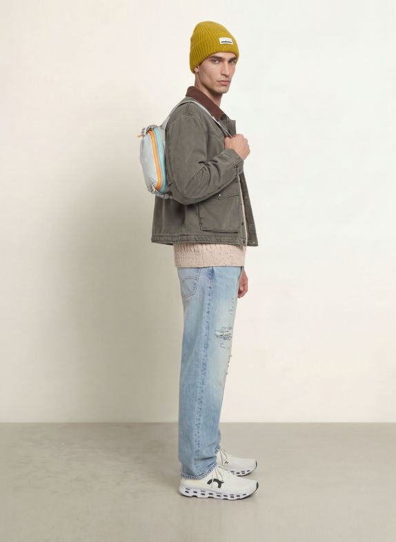 cotopaxi ALLPA X DEL DÍA 1.5-liter belt bag BLUE GRAY / DARK YELLOW