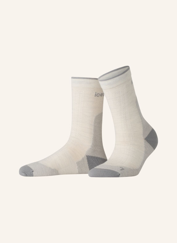 icebreaker Socken MERINO HIKE + ULTRALIGHT CREW ECRU / GRAU